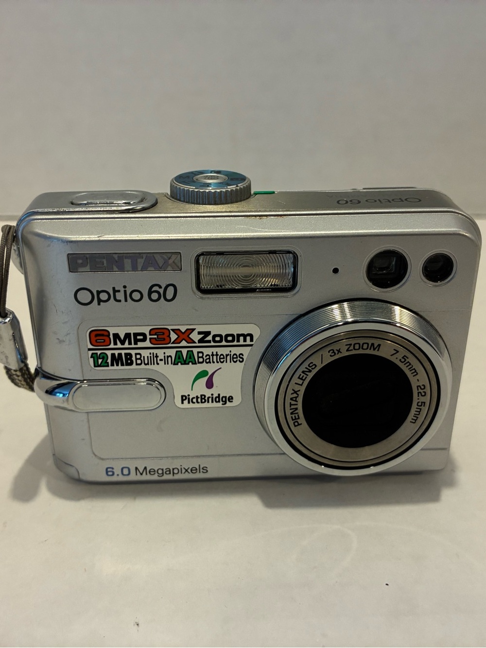 Pentax Optio 60 Silver Compact Digital Camera